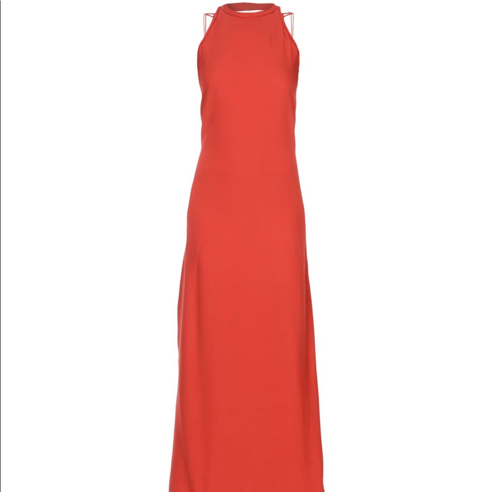 Red 100%Authentic Diane Von Furstenberg Maxi Dress